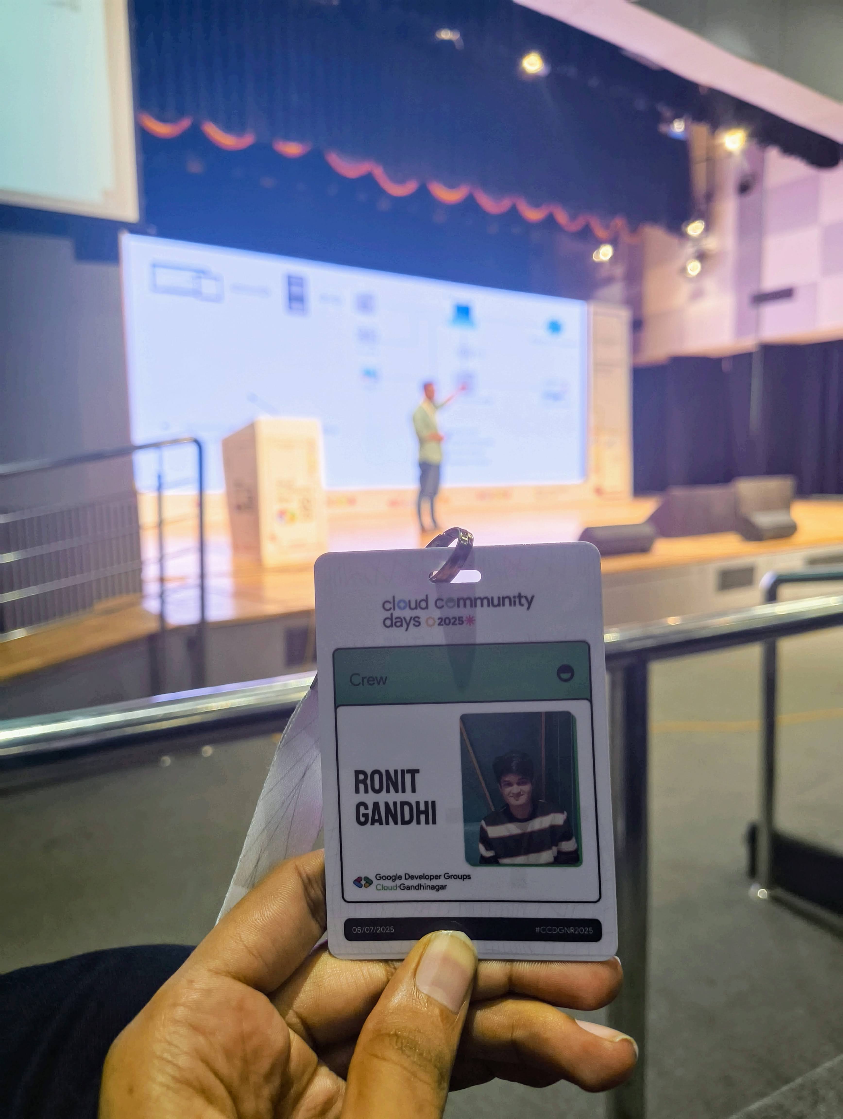 Ronit Gandhi | GDG Cloud Gandhinagar 5